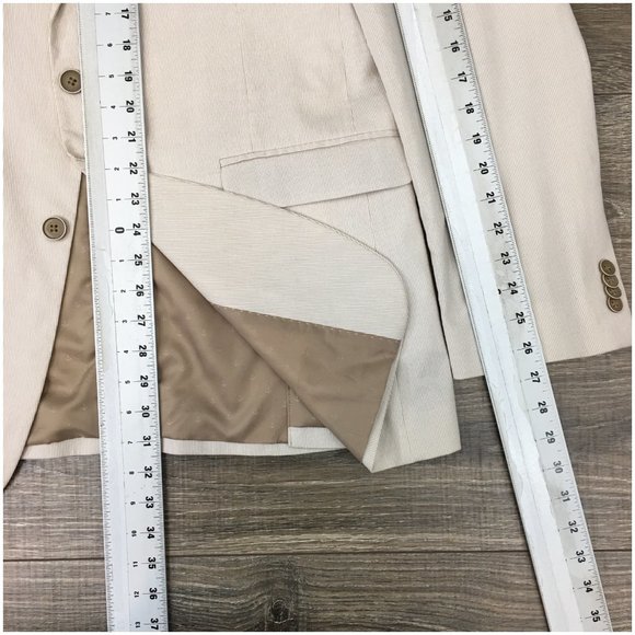 Tommy Hilfiger Mens Blazer Sport Coat Two Button Casual Jacket 42L‎ Cotton Suits - Picture 13 of 13